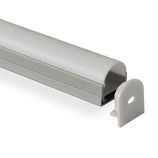 Surface Mounted Light Diffuser Aluminum LED Profile For 15mm Double Row LED Strip Lights Surface Mounted Light Diffuser Aluminum LED Profile For 15mm Double Row LED Strip Lights